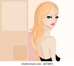 Beautiful fashion girl