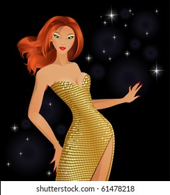 Beautiful fashion girl
