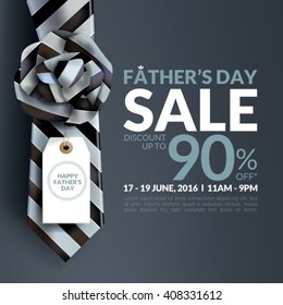 Beautiful Father's Day Sale Promotion Design.