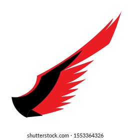beautiful feather of eagle can use in logo