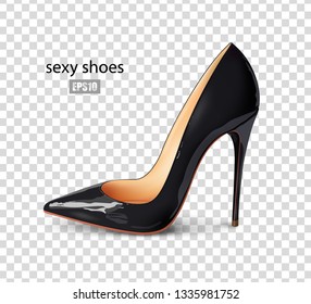 black stiletto shoes