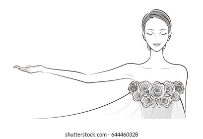 Beautiful female illustration