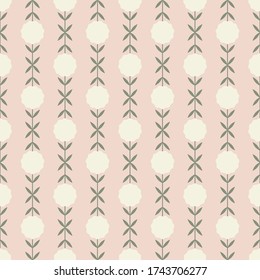 Beautiful feminine pastel patterns with lush flowers and foliage. 