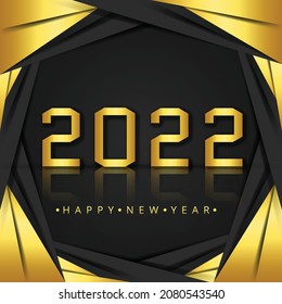 Beautiful festival 2022 new year celebration card design