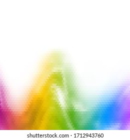 Beautiful festive background. Bright colorful triangles. Vector design template