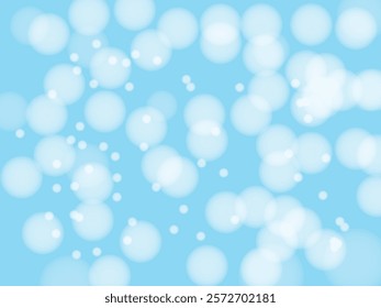 Beautiful festive blue bokeh background. Abstract blurry bokeh background