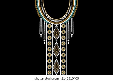 Beautiful Figure Tribal African Necklace Geometric Stock Vector ...