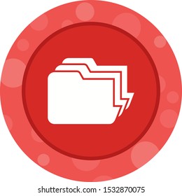Beautiful Files Vector Glyph icon