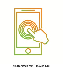 Beautiful Fingerprint vector line icon