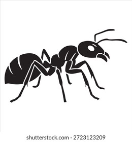 Un hermoso diseño de Vector de silueta de hormiga de fuego