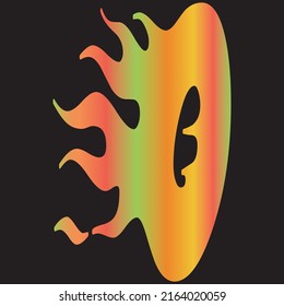 Beautiful and fire letter O