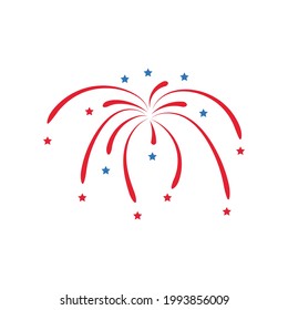 beautiful firework celebrate vector illustration design eps.10
