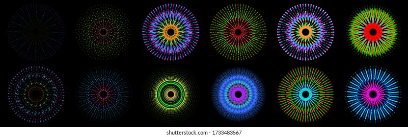 a beautiful firework at the night