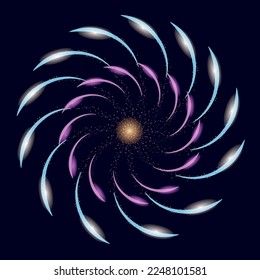 Beautiful firework on dark background