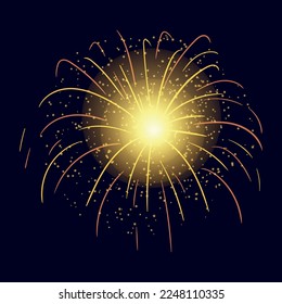 Beautiful firework on dark background