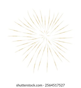 Beautiful firework with shining sparks. Vector illustration