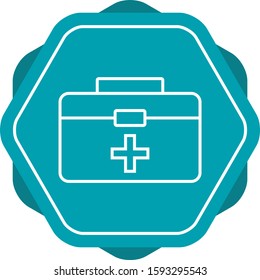 Beautiful First Aid Box Line Vector Icon
