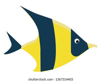A beautiful fish for aquarium vector  