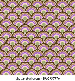 Beautiful fish scales squama background, vector seamless fabric pattern, tiled textile print. Vintage chinese squama scales seamless arc tiles ornament. Snake skin pattern.