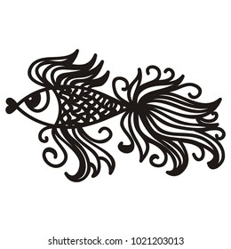 Beautiful fish. Vector illustration.