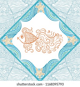 Beautiful fish. Vector illustration