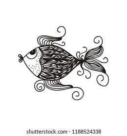 Beautiful fish. Vector illustration