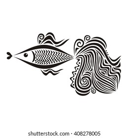 Beautiful fish vector illustration