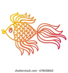 Beautiful fish. Vector illustration.