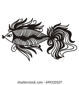 Beautiful fish. Vector illustration.