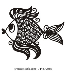 Beautiful fish. Vector illustration.