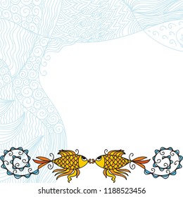 Beautiful fishes. Vector illustration