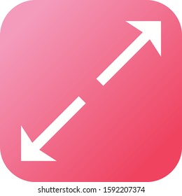 Beautiful Fit To arrow Glyph Vector Icon