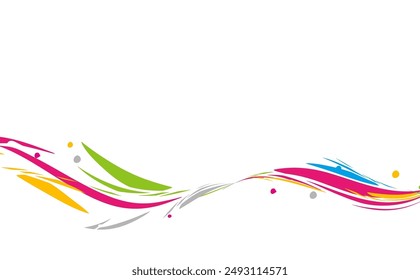 Beautiful Five-Color Curved Backgrounds Web graphics