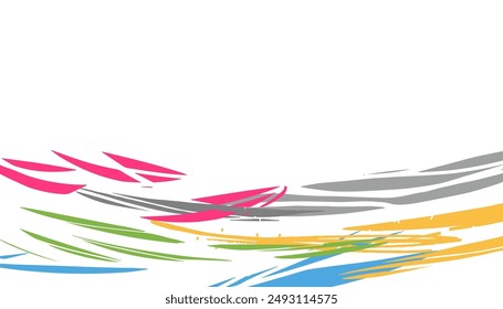 Beautiful Five-Color Curved Backgrounds Web graphics