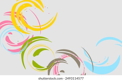 Beautiful Five-Color Curved Backgrounds Web graphics