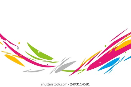 Beautiful Five-Color Curved Backgrounds Web graphics