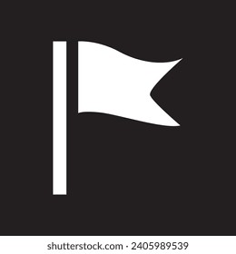 Hermosa forma de diseño de icono de bandera vectorial 