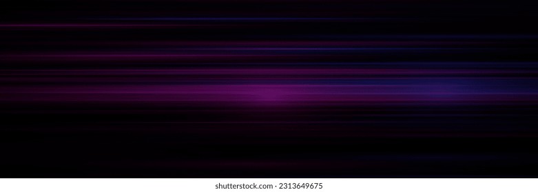 Beautiful flash of light and spark. Special effect, speed line. Magic moving fast laser beams, horizontal light beams.