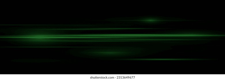 Beautiful flash of light and spark. Special effect, speed line. Magic moving fast laser beams, horizontal light beams.