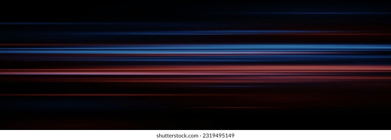 Beautiful flash of light and spark. Special effect, speed line. Magic moving fast laser beams, horizontal light beams.