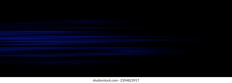 Beautiful flash of light and spark. Special effect, speed line. Magic moving fast laser beams, horizontal light beams.