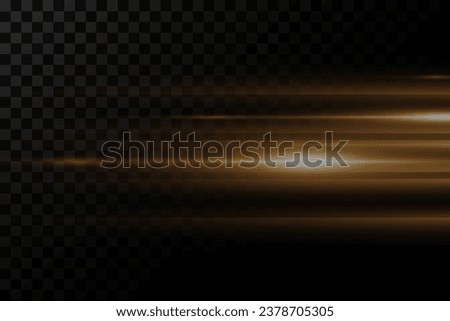 Beautiful flash of light and spark. Special effect, speed line. Magic moving fast laser beams, horizontal light beams.