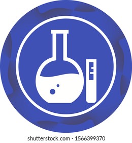 Beautiful Flask Glyph Vector Icon