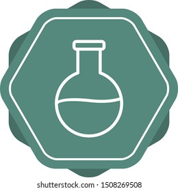 Beautiful Flask vector line icon