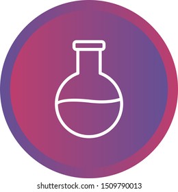 Beautiful Flask vector line icon