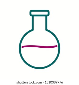Beautiful Flask vector line icon