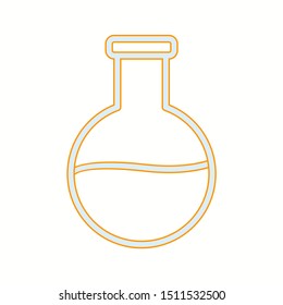 Beautiful Flask vector line icon
