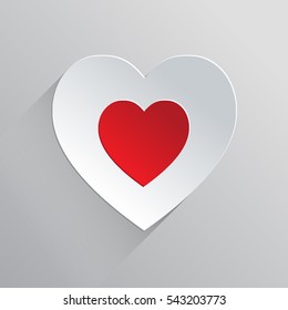 Beautiful Flat Heart Icon