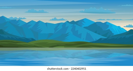 Ein schöner, flacher Hintergrund, bearbeiteter Vektorgrafik 