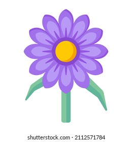 Un hermoso diseño de vector plano de flores